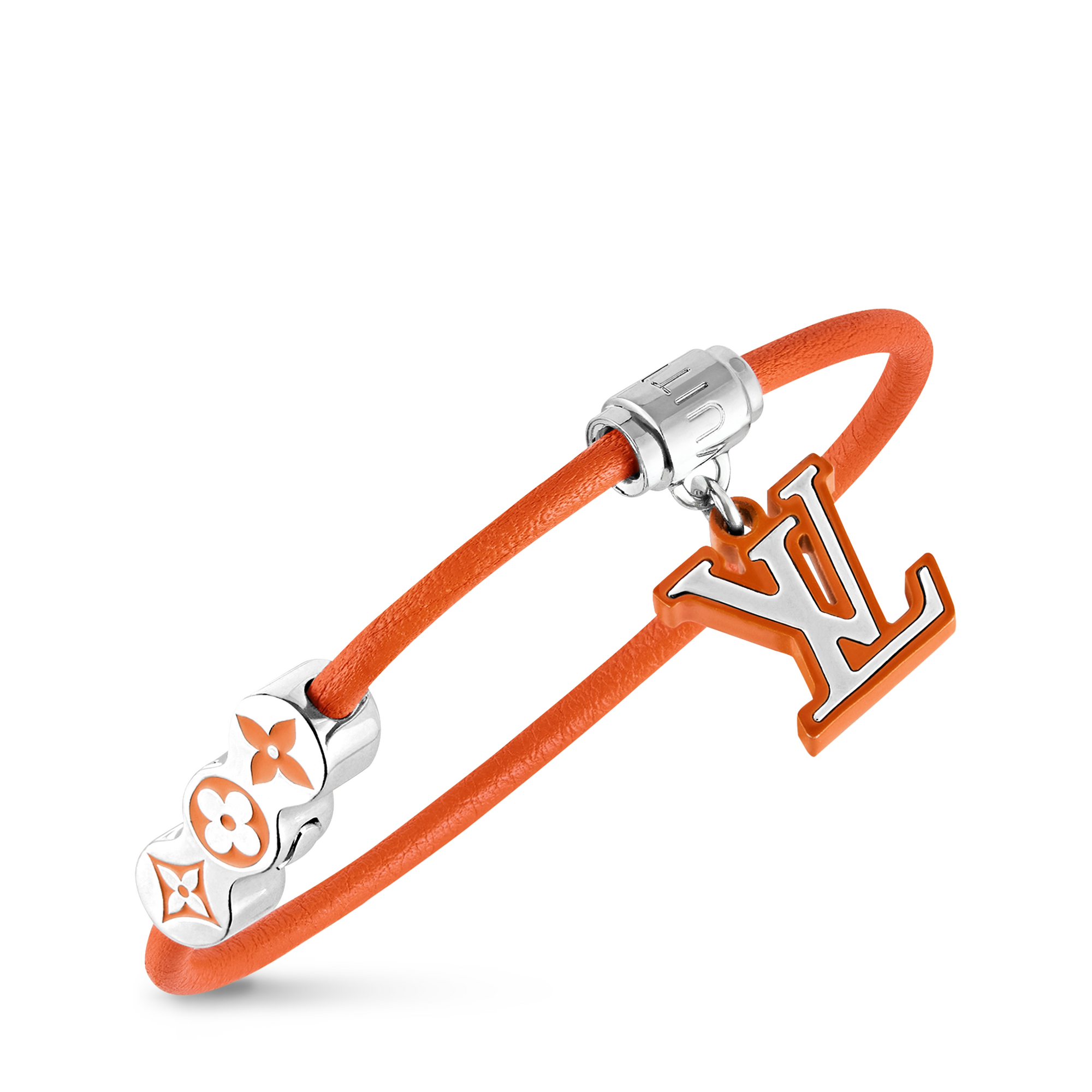 LOUIS VUITTON / LVパーティーモノグラムエクリプス/ブレスレット/レザー/オレンジ/メンズ/M8570D/ルイヴィトン ブレスレット・LV パーティー モノグラム・エクリプス｜ルイ・ヴィトン